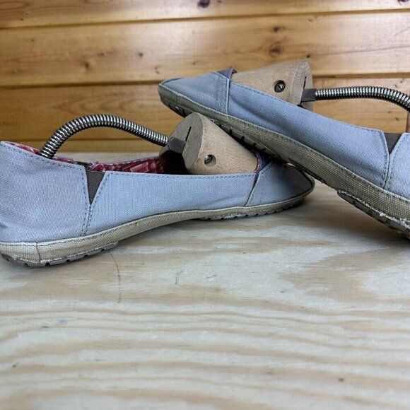 CROCS ANGELINE Angeline Slip On Canvas Ballet Flats Size 10 Gray - Picture 4 of 7